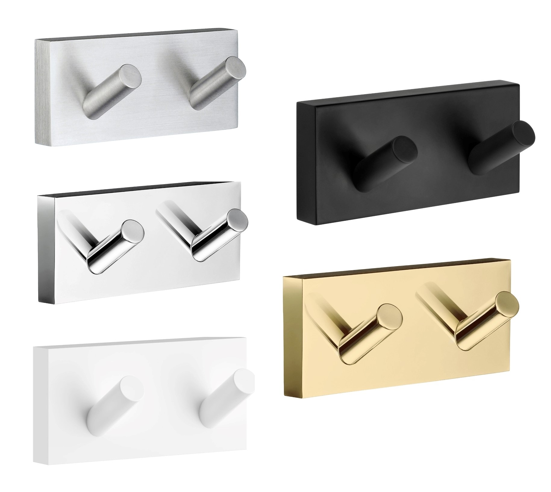 Smedbo House håndklædekrog dobbelt børstet krom