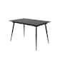 Venture Design Silar spisebord sort og sort melamin 120 / 160 x 90 cm