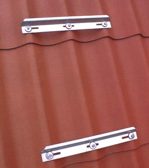 Tacodan tagtrin til profilplader eternit udført isort malet stål 2 mm