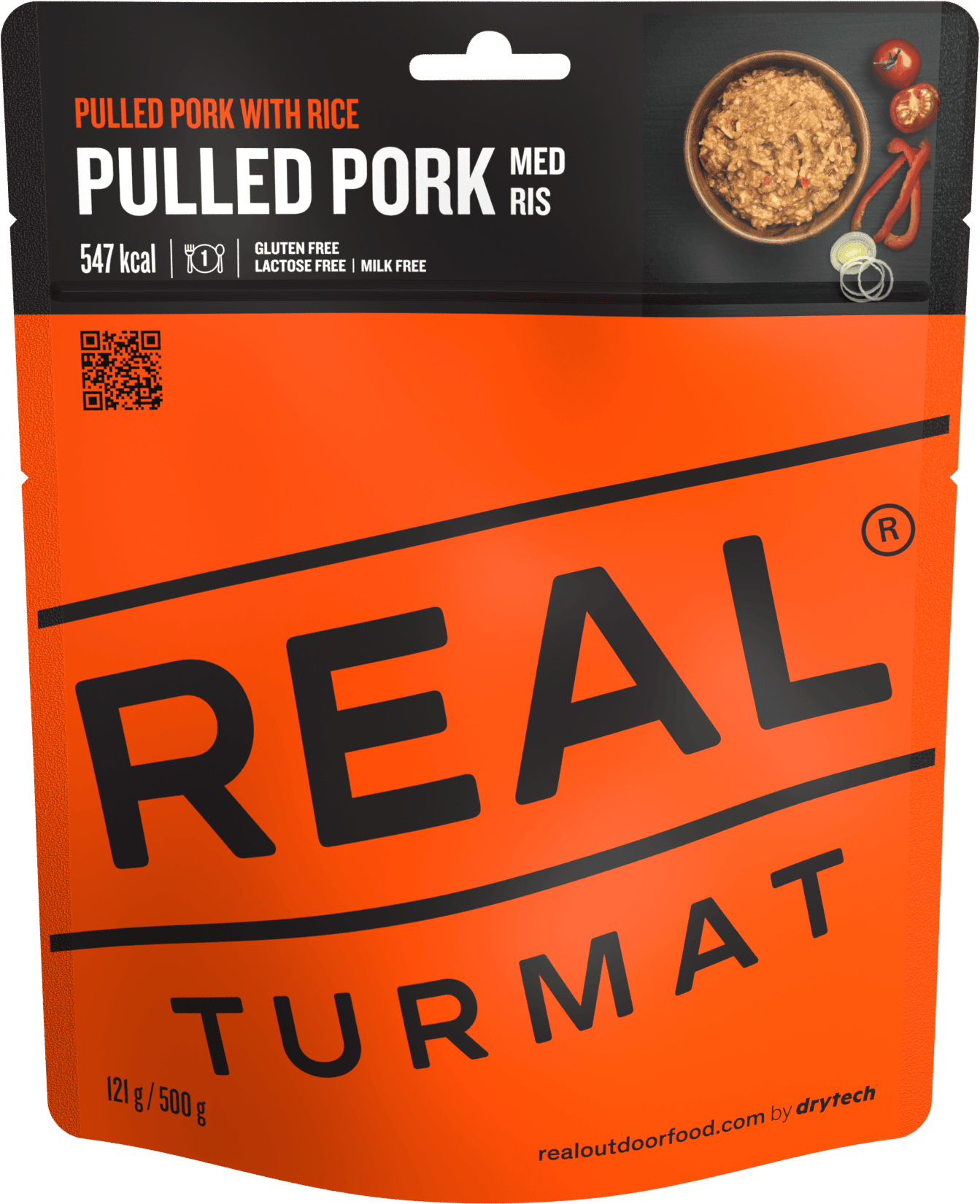 REAL Turmat Pulled Pork med ris - Gryderet