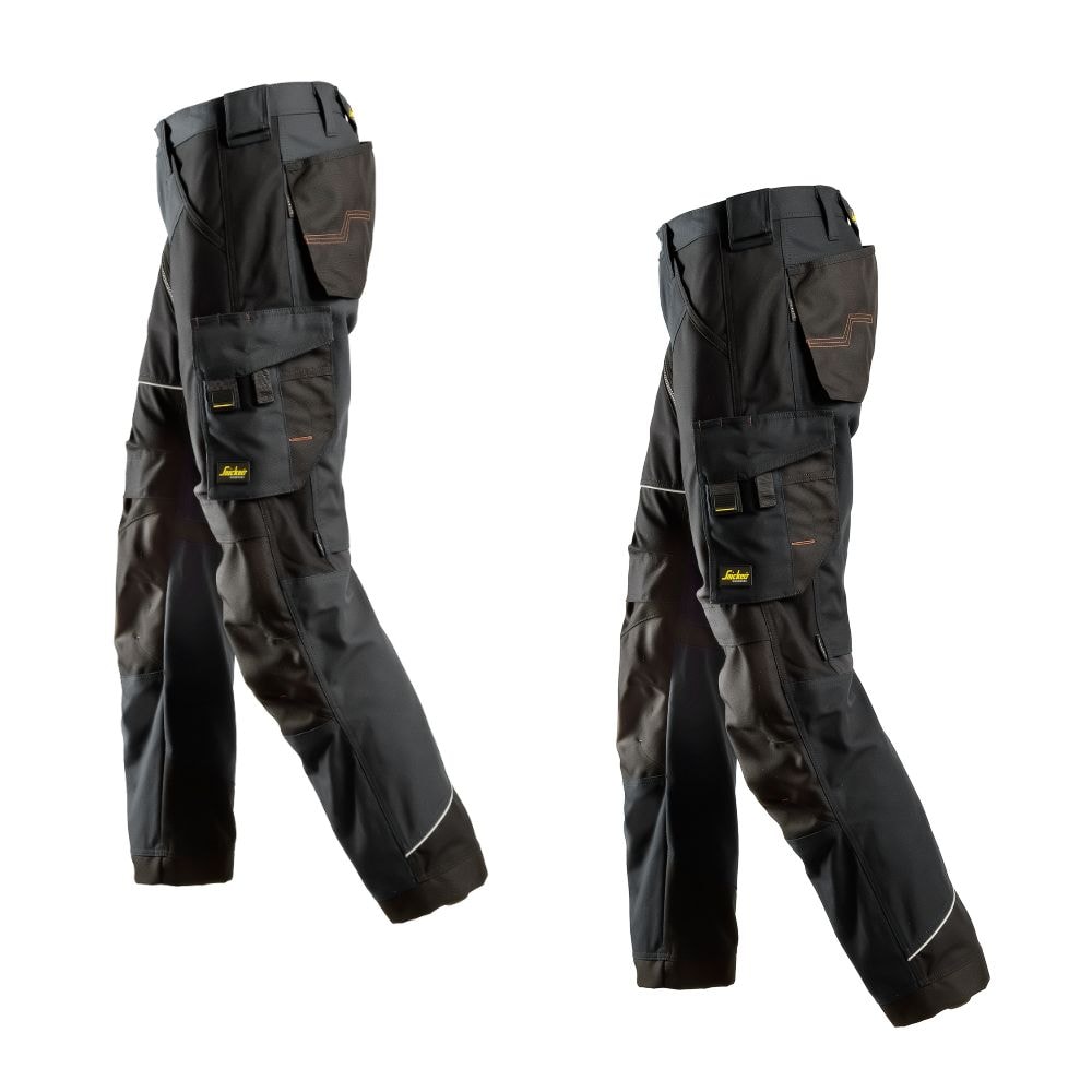 Snickers 6314 RuffWork Canvas+ arbejdsbuks+ sort