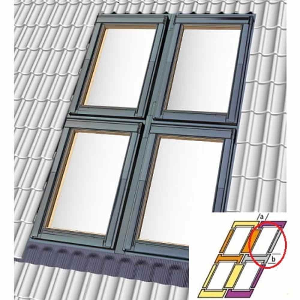 VELUX kombiinddækning EKW 0006E (Op/Højre) Prof. tagmateriale