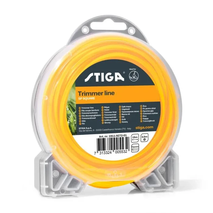 Trimmertråd 15 M Ø 3,0 Sp Fyrkant