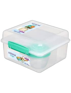 Sistema To Go Lunch Cube Max madkasse med yoghurtbæger mintgrøn 2L