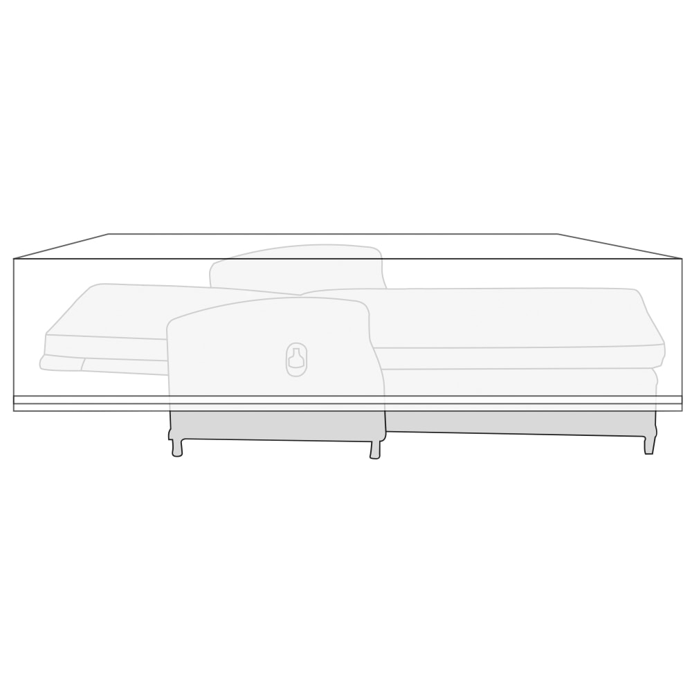 Outfit overtræk grå til solvogn 210 x 88 x 45 cm - Reservedele til grill, Grill og tilbehør
