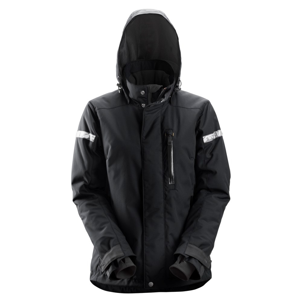 Snickers 1127 AllroundWork 37.5 vandtæt dame vinterjakke sort str. xxl