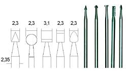 Proxxon finfræsersæt. 5 dele.Proxxon nr. 28710