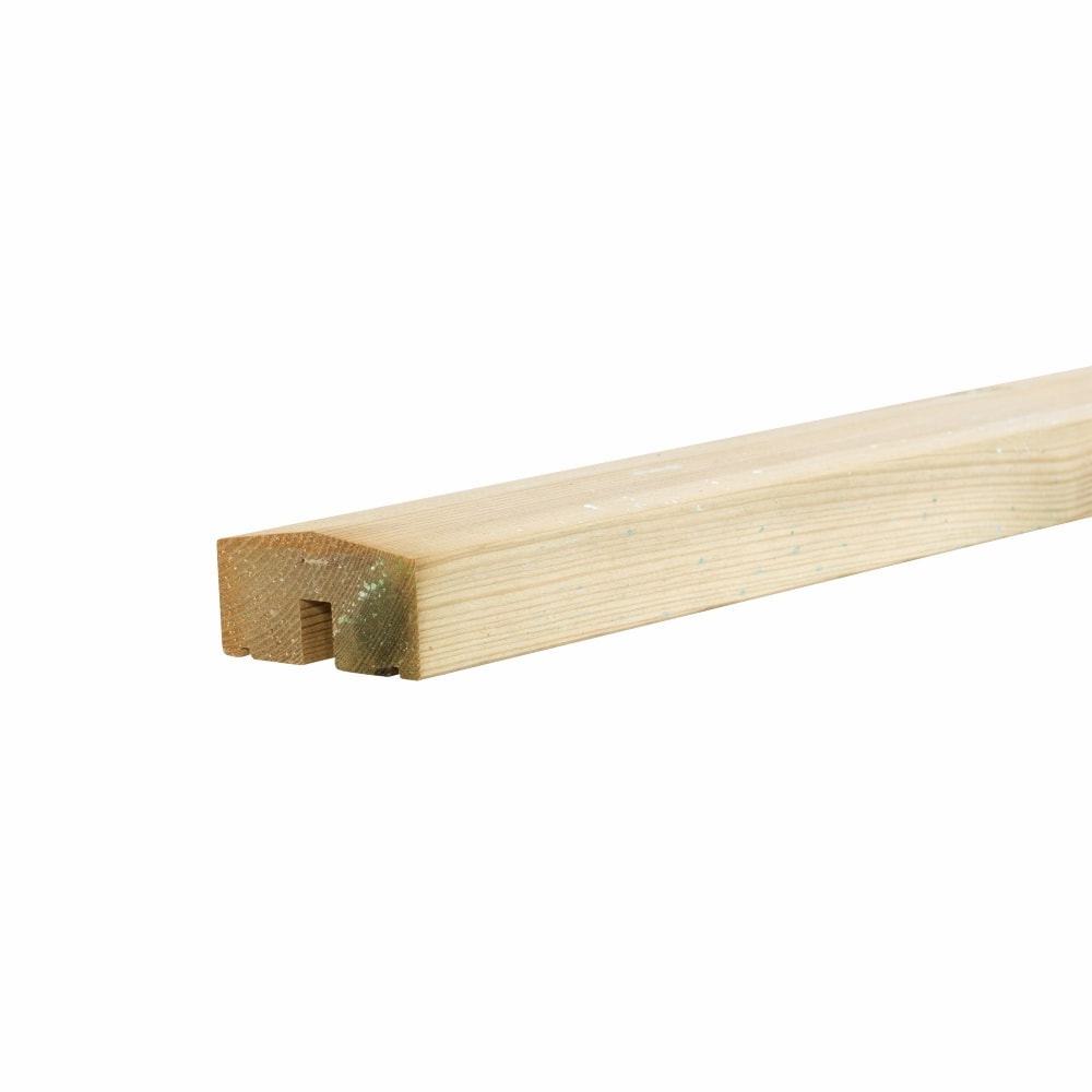Plus Klink/Plank mellemtopafslutningsplanke trykimprægneret PEFC 68 x 34 mm x 174 cm