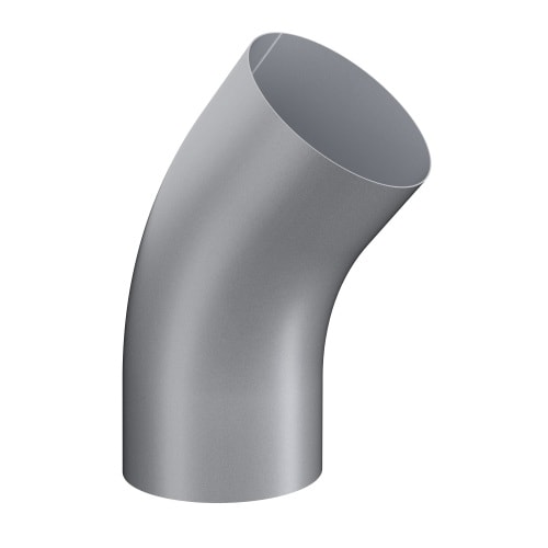 Lindab Rainline BK45 bøjning 45 grader i sort 87 mm