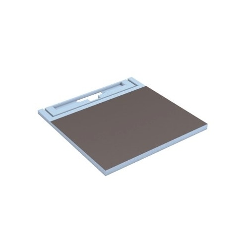 Wedi Riolita gulvelement med fald til 700 mm rende 900 x 900 x 45/32 mm