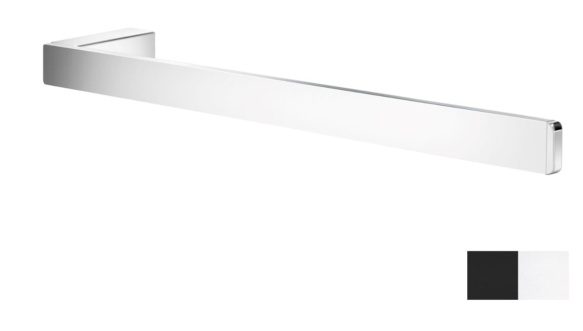 Smedbo Outline håndklædestang i sort, enkel L380 mm