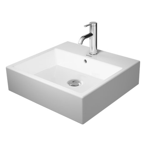 Duravit Vero Air vask med hanehul og overløb 50 x 47 cm