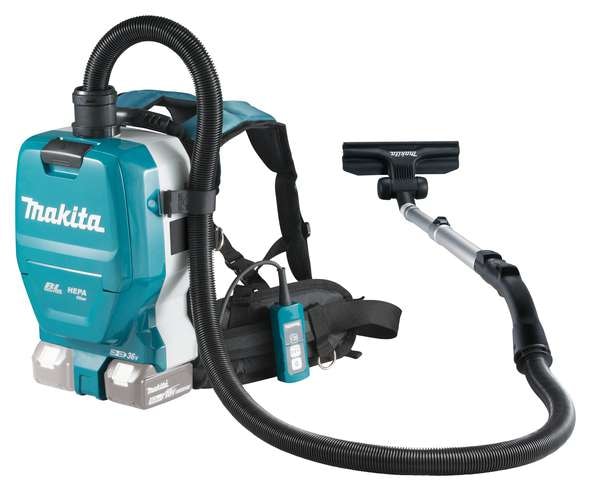 Makita Rygstøvsuger LXT® 18V X2, 110 mbar, 2 l