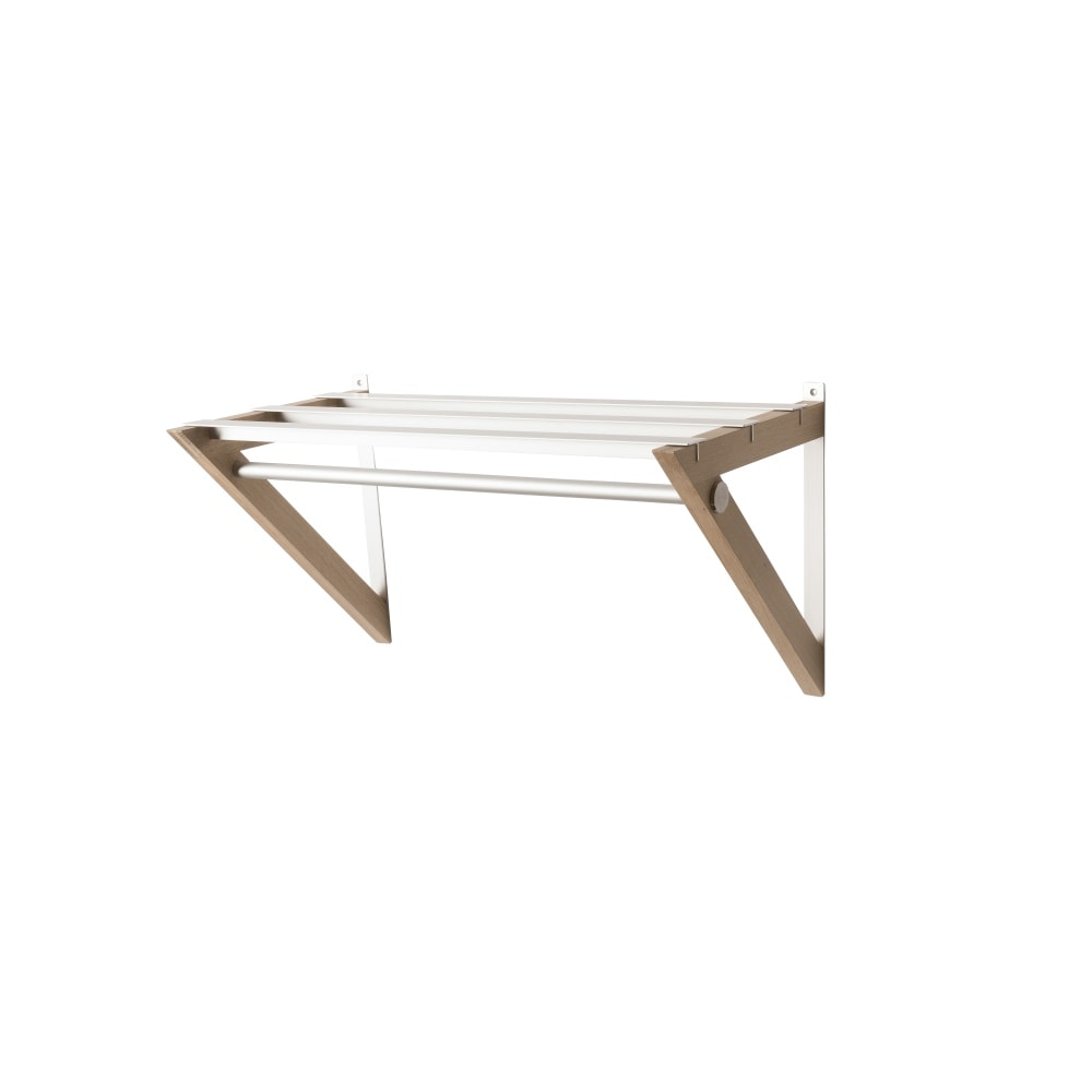 Hoigaard HH-8 hattehylde i lakeret sort og alu 196 cm