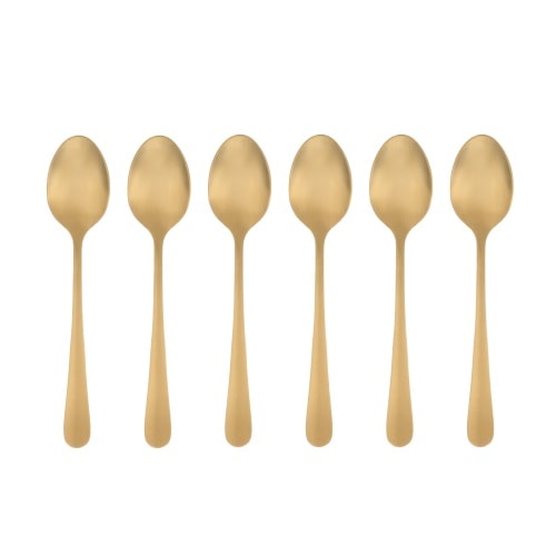 Maku teske i mat guld, sæt med 6 stk.