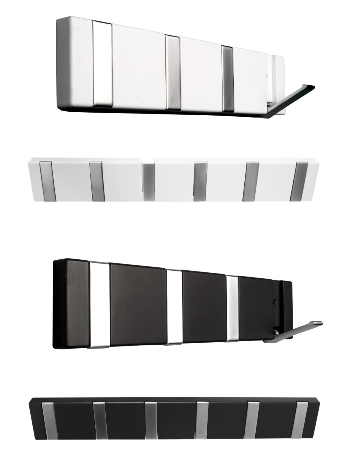 Home It® Flex Knob Strip with 6 knobs 48,4 x 2,2 x 7,2 cm white