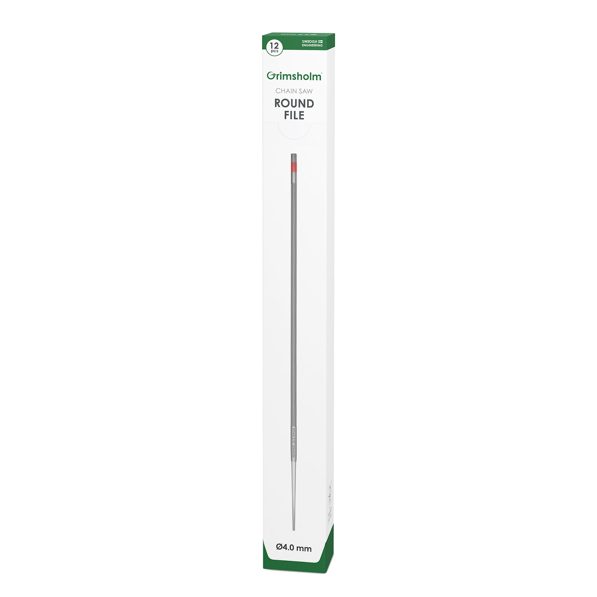 Grimsholm rundfil Premium Cut 4,0 mm, 12-pak