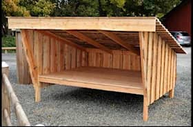 Gardenpro shelter i lærketræ 2,4 x 2,1 meter / 5 m2