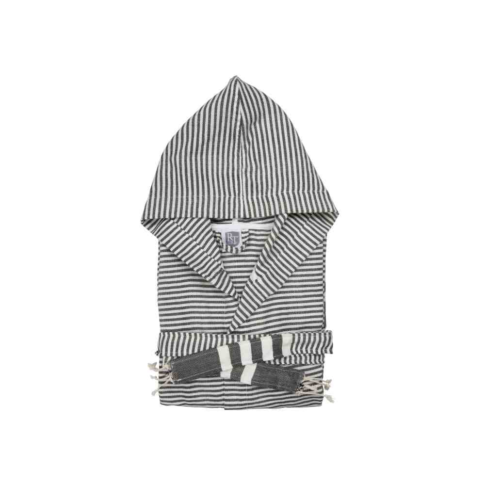 Royal Touch Hamam badekåbe grå / hvid str. One size