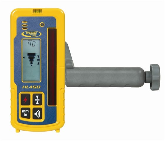 Spectra lasermodtager HL450 med lcd skærmdigital aflæsning af afstand