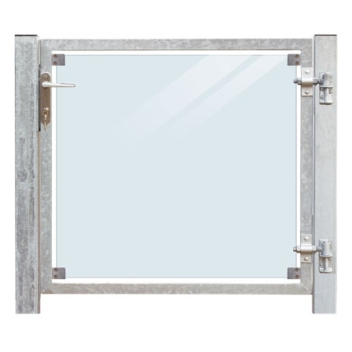 Plus glaslåge højrevendt i lamineret klar glas 99 x 91 cm