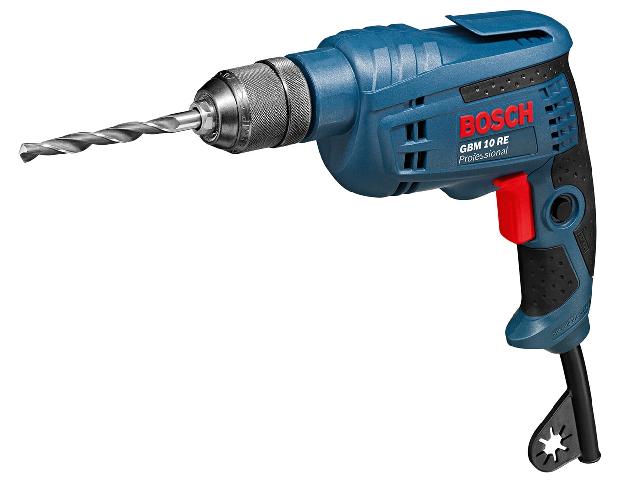 Bosch boremaskine GBM 10 RE, 600 watt 13 mm alu 25 træ og 10 mm stål