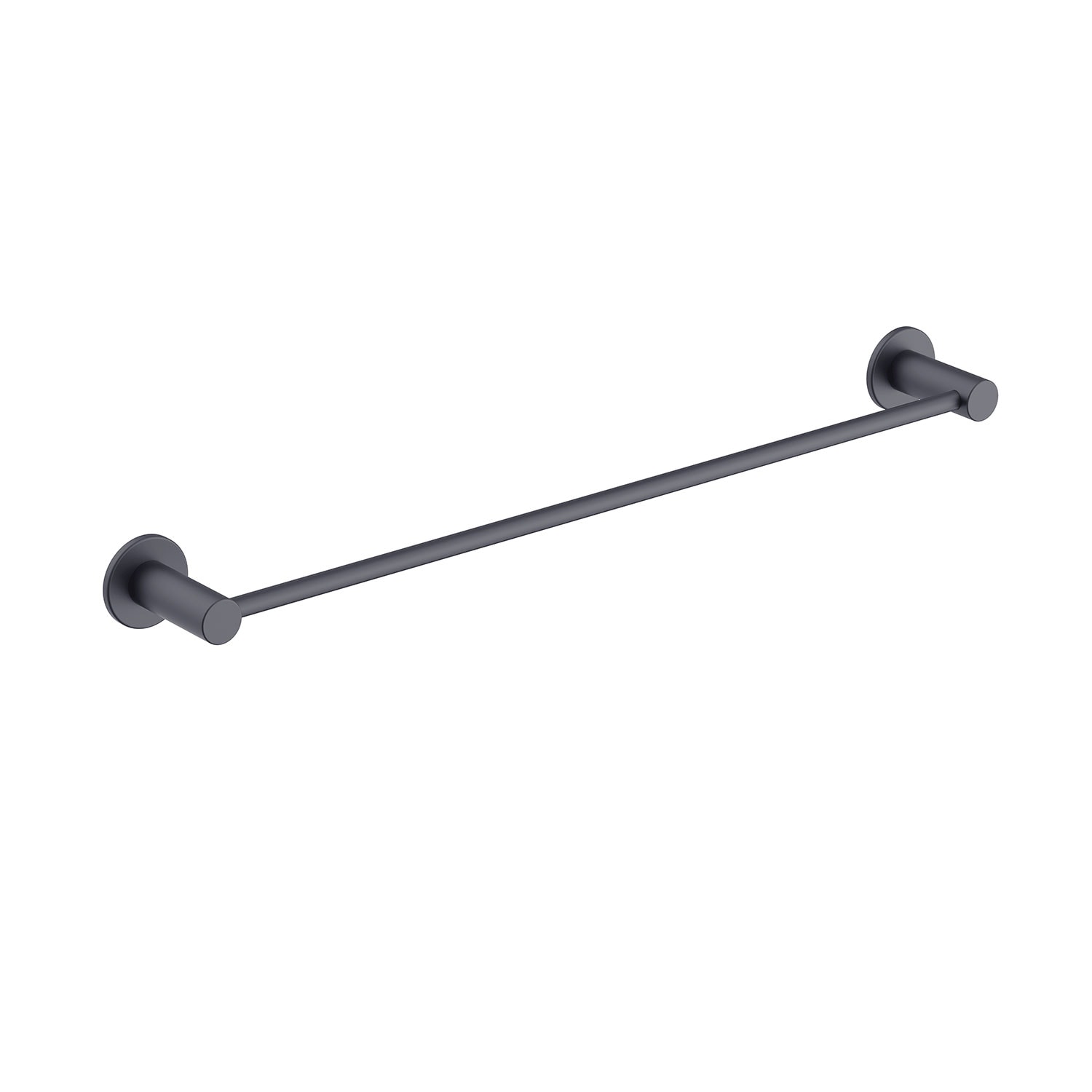 Bathlife Lättnad håndklædestang i mat sort enkel 60 cm