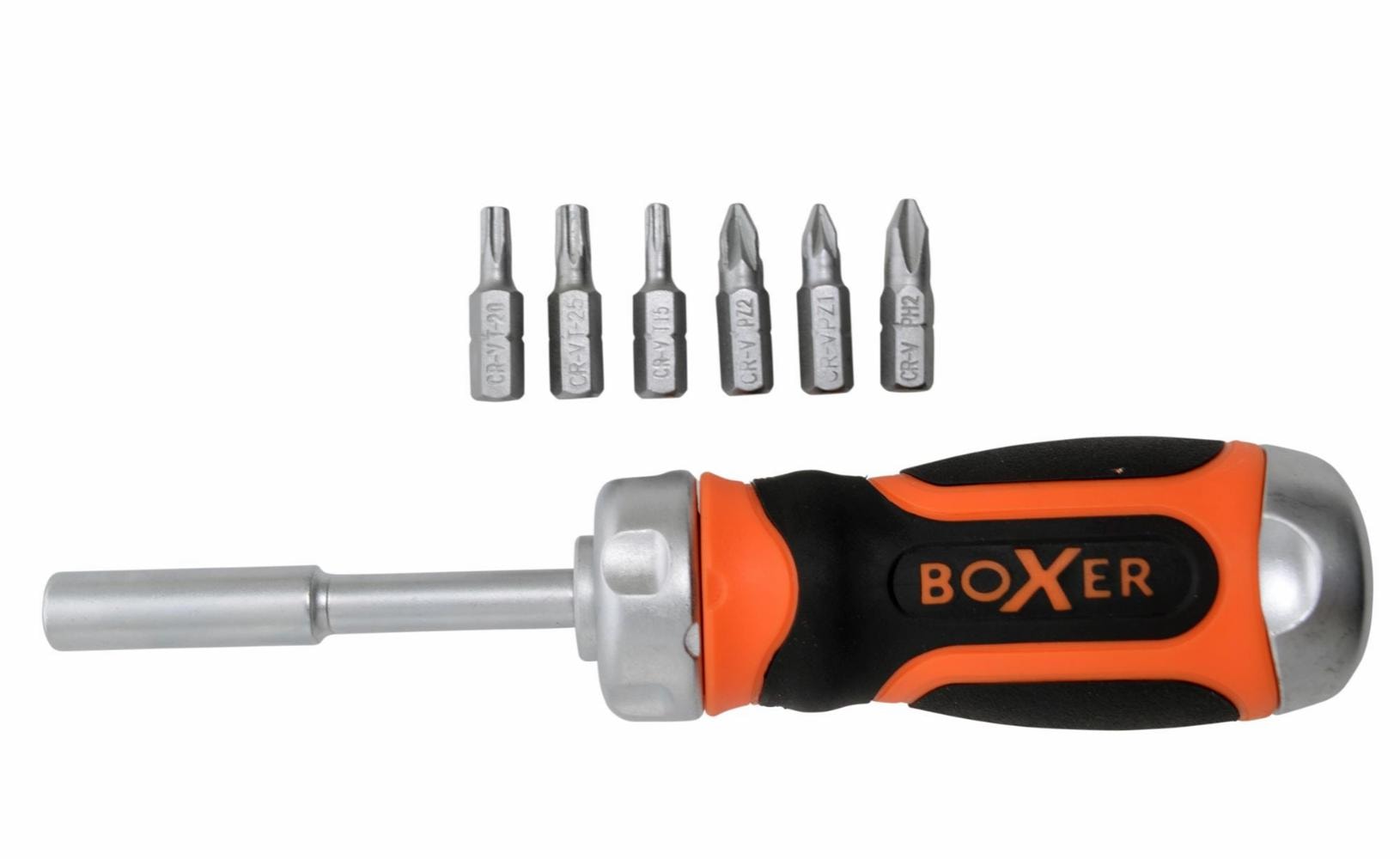 Boxer skraldeskruetrækker kort model med 6 bits