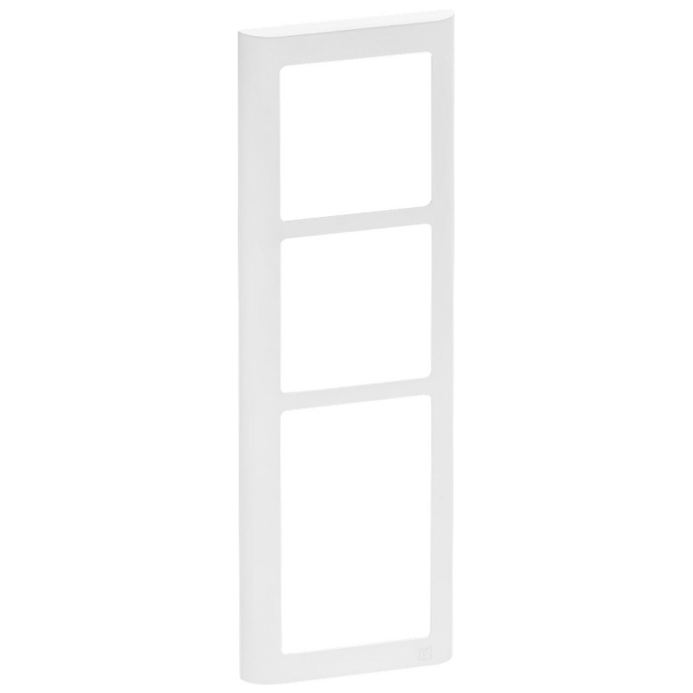 LK Fuga Soft designramme lodret hvid 3 1/2 modul