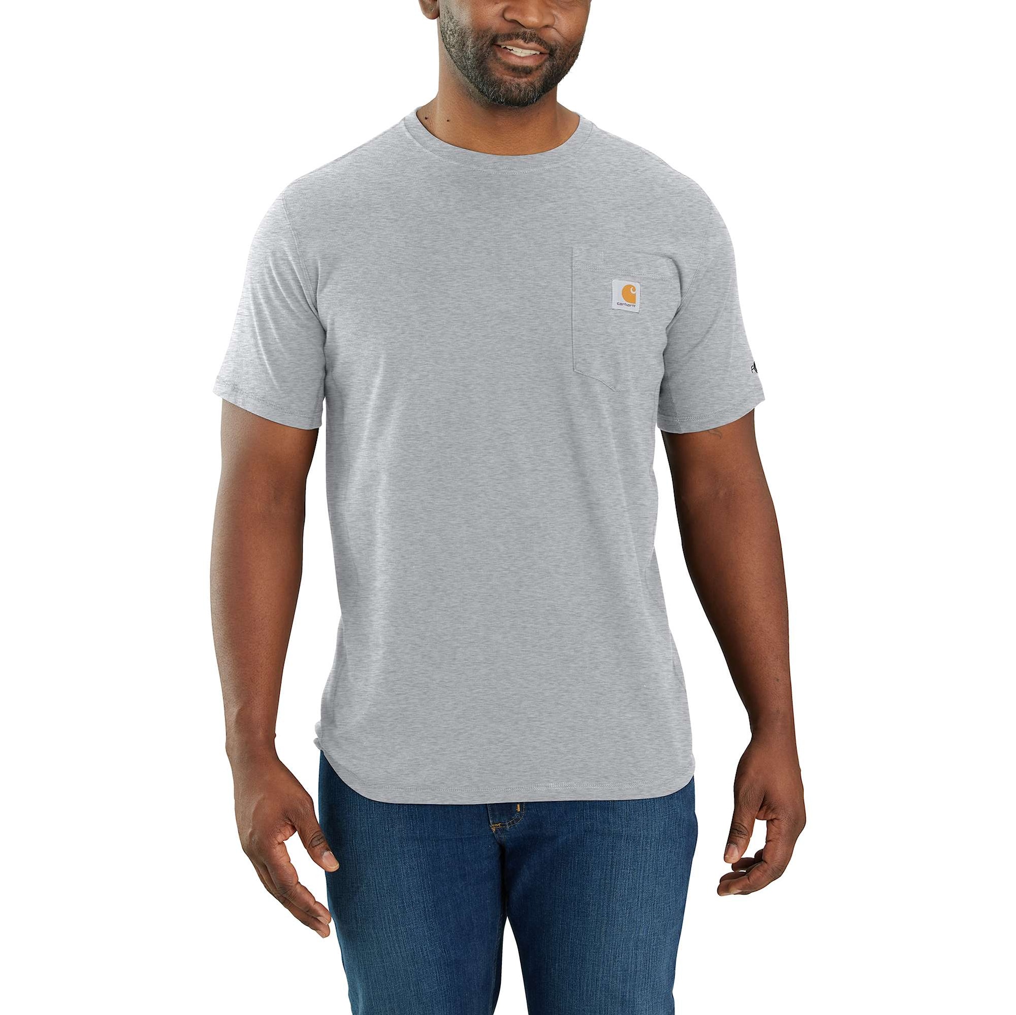 Carhartt Force Pocket T-Shirt Mens Heather Grey XXL