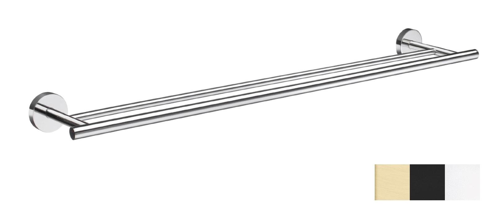 Smedbo Home håndklædestang i poleret krom, dobbelt L600 mm