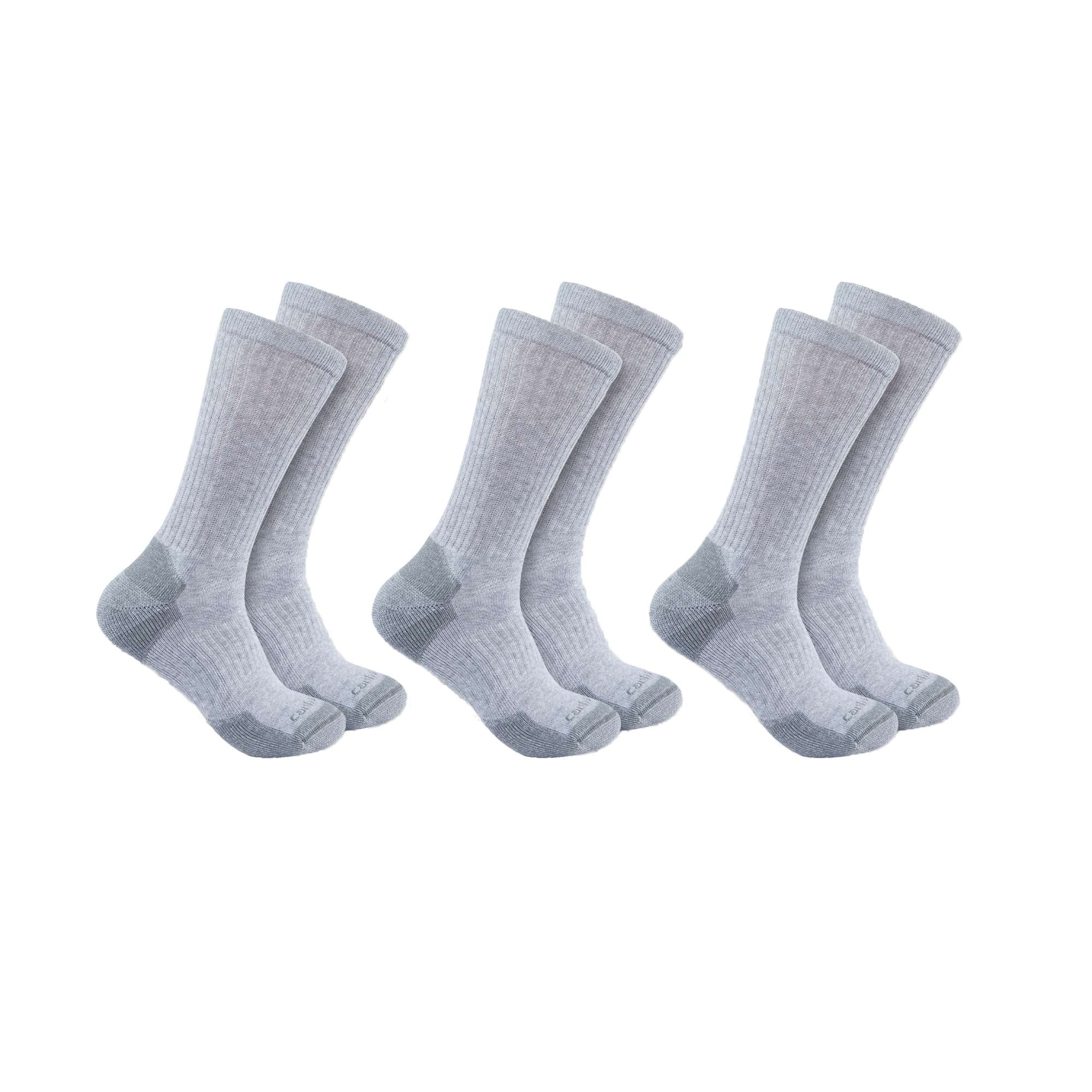 Carhartt Crew Socks 3-Pack Men's Grey XL