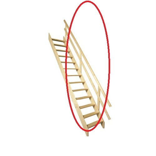 Fakro MXH-U gelænder til MSU Universal hemsetrappe