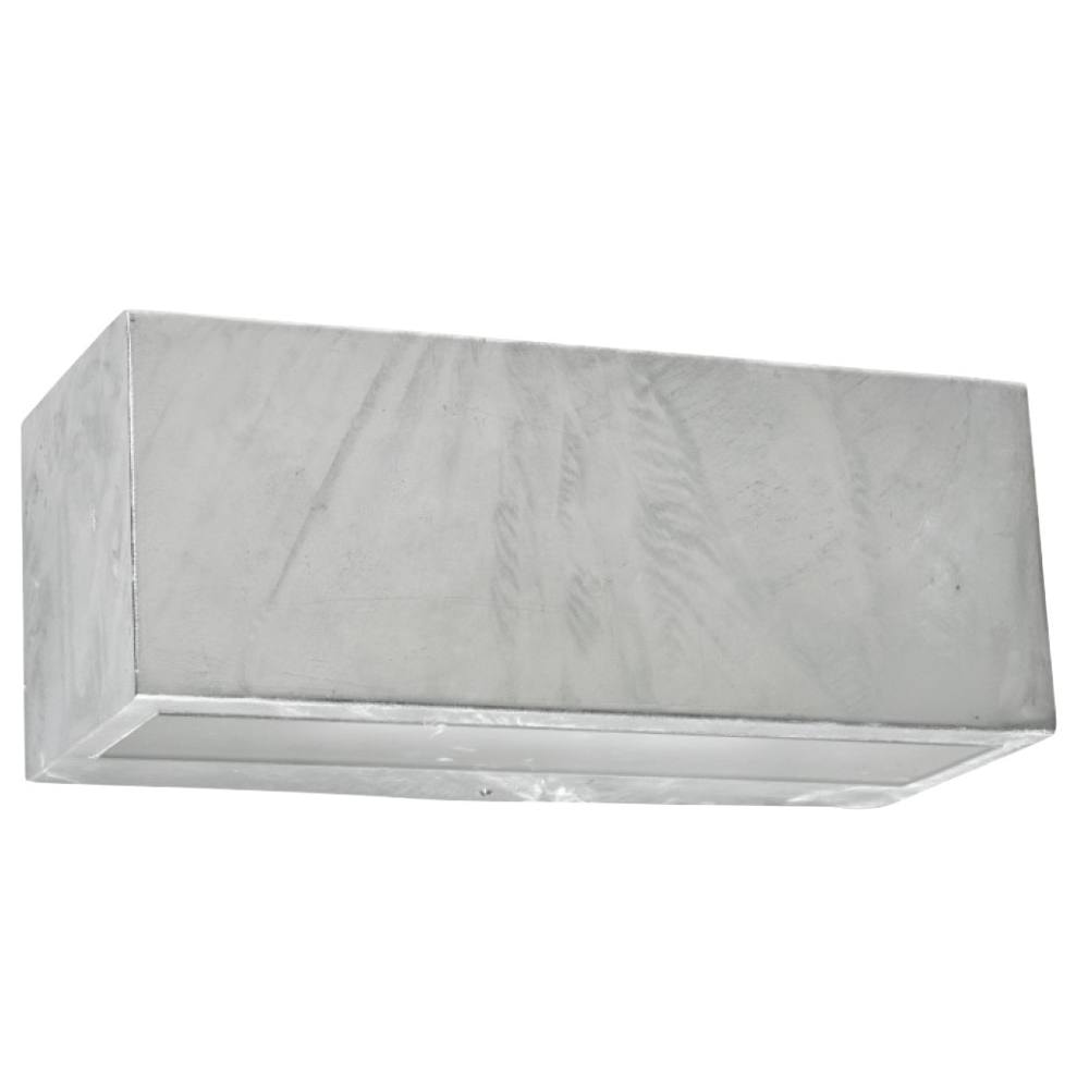Norlys Asker Big væglampe galvaniseret E27 IP44