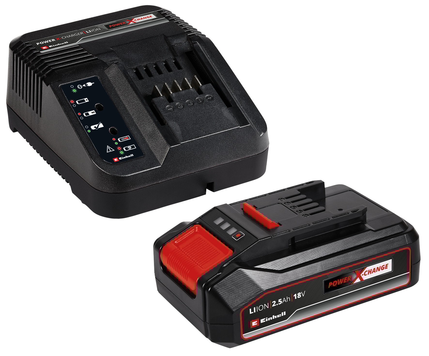 Einhell 18V Power X-Change batteri-pakke med 1 batteri og lader