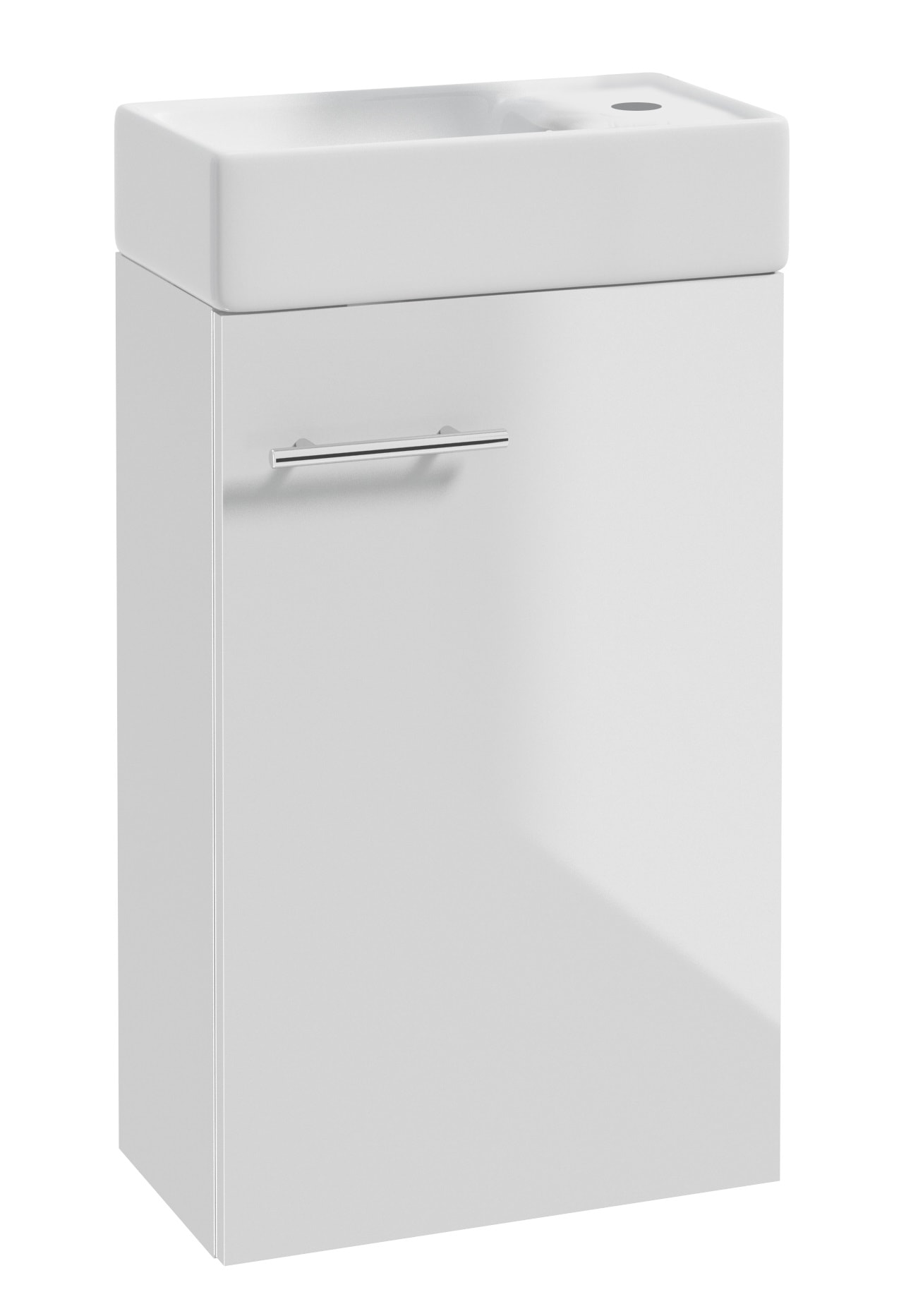 Allibert Mike Pack badmøbelpakke i hvid højglans 40 cm med vask