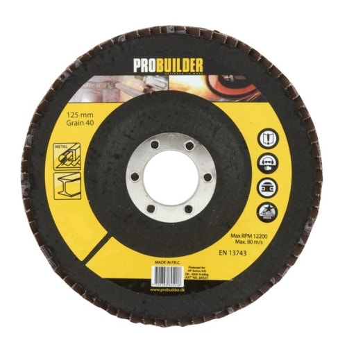 Probuilder lamelskive 125 mm korn 40