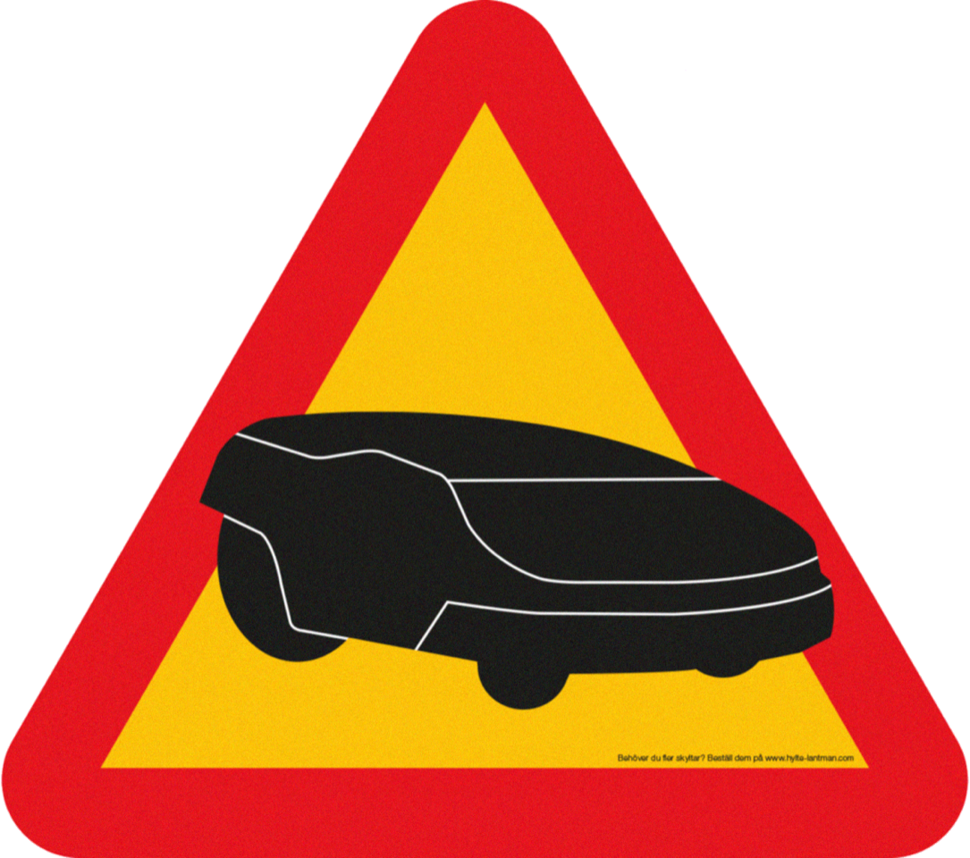 Genzo Advarselsskilt Automover 330 x 292 mm.