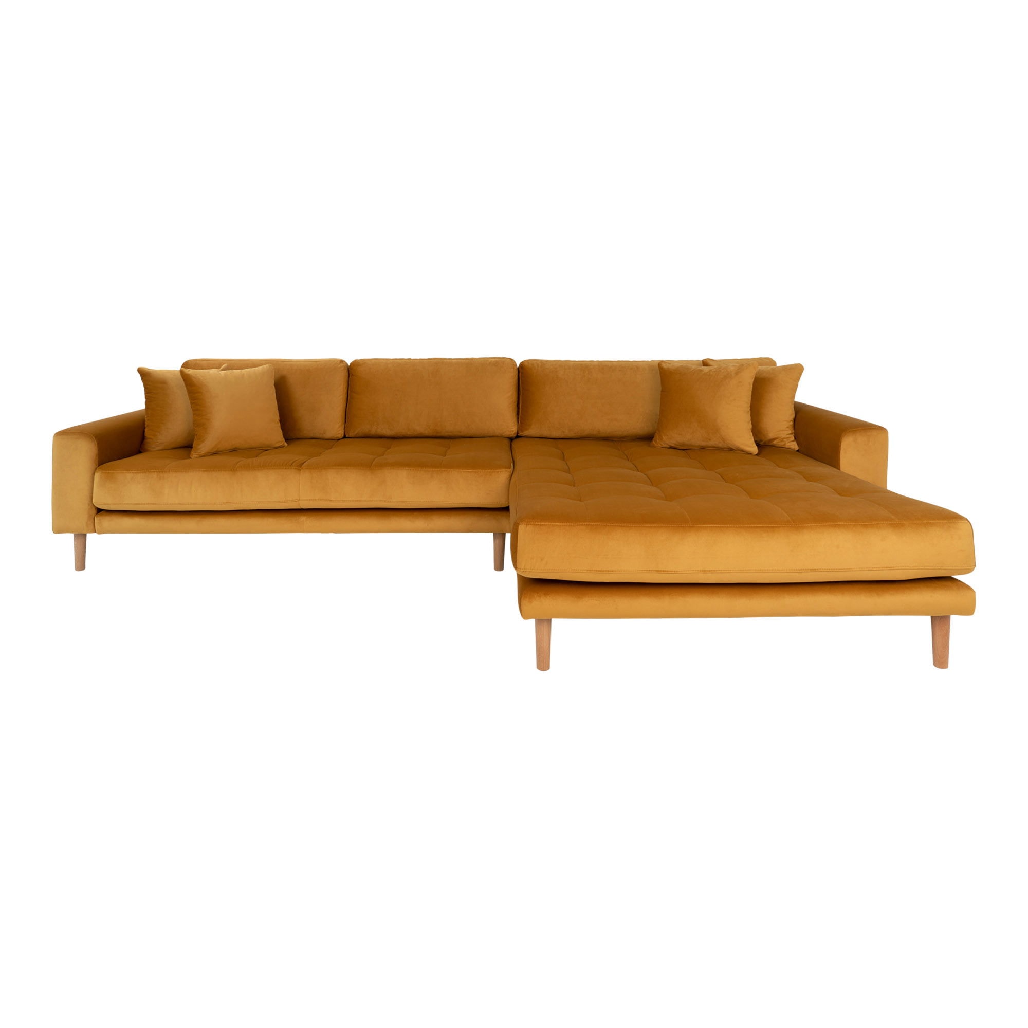 House Nordic Lido loungesofa med 4 puder og sorte træben HN1423