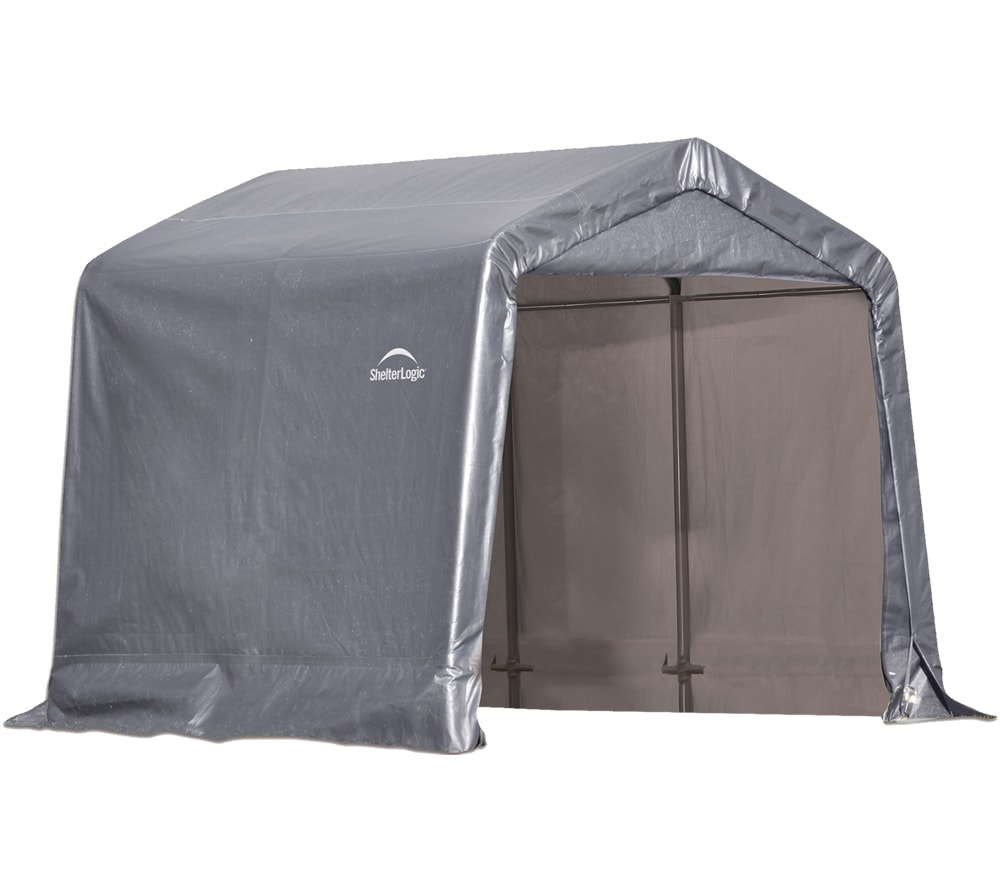 ShelterLogic Shed-in-a-Box opbevaringstelt grå 5,76 m2