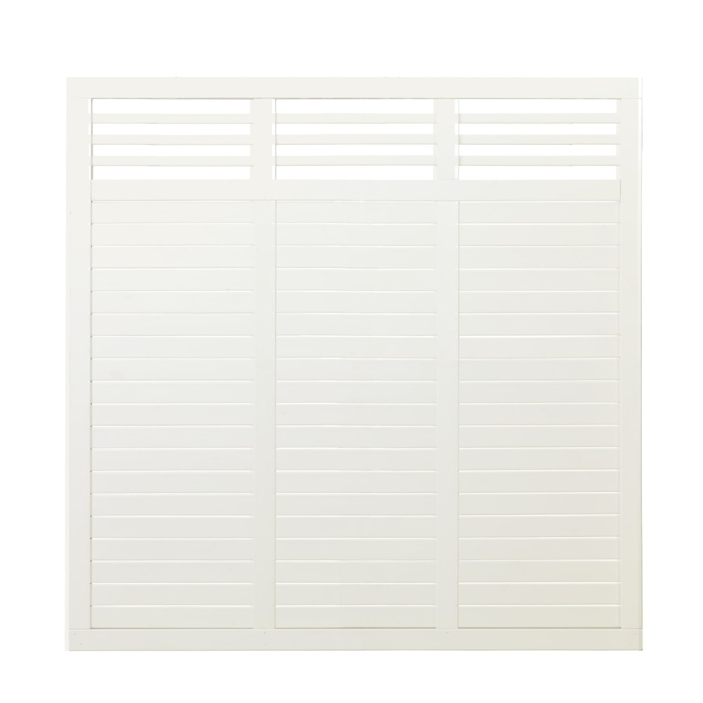 Plus Decora hegn grundmalet hvid 90 x 180 cm