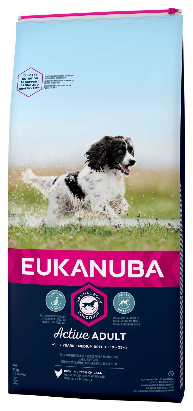 Eukanuba Adult Medium Breed Chicken Hundefoder 15 Kg - Dyr Og Landbrug ...