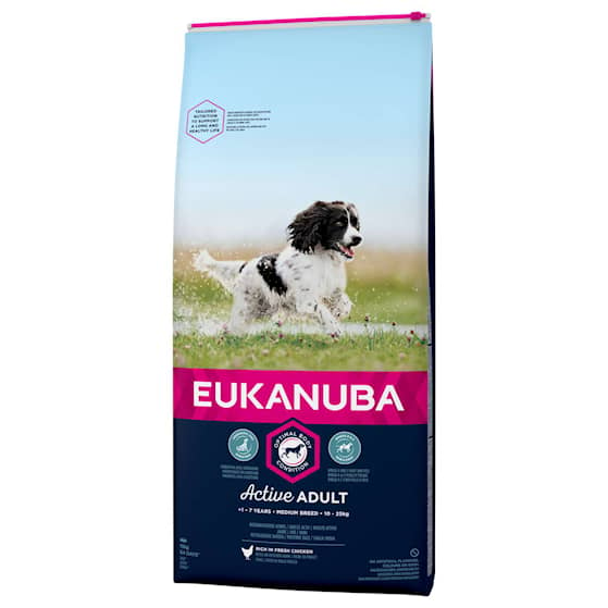 Eukanuba Adult Medium Breed Chicken hundefoder 15 kg