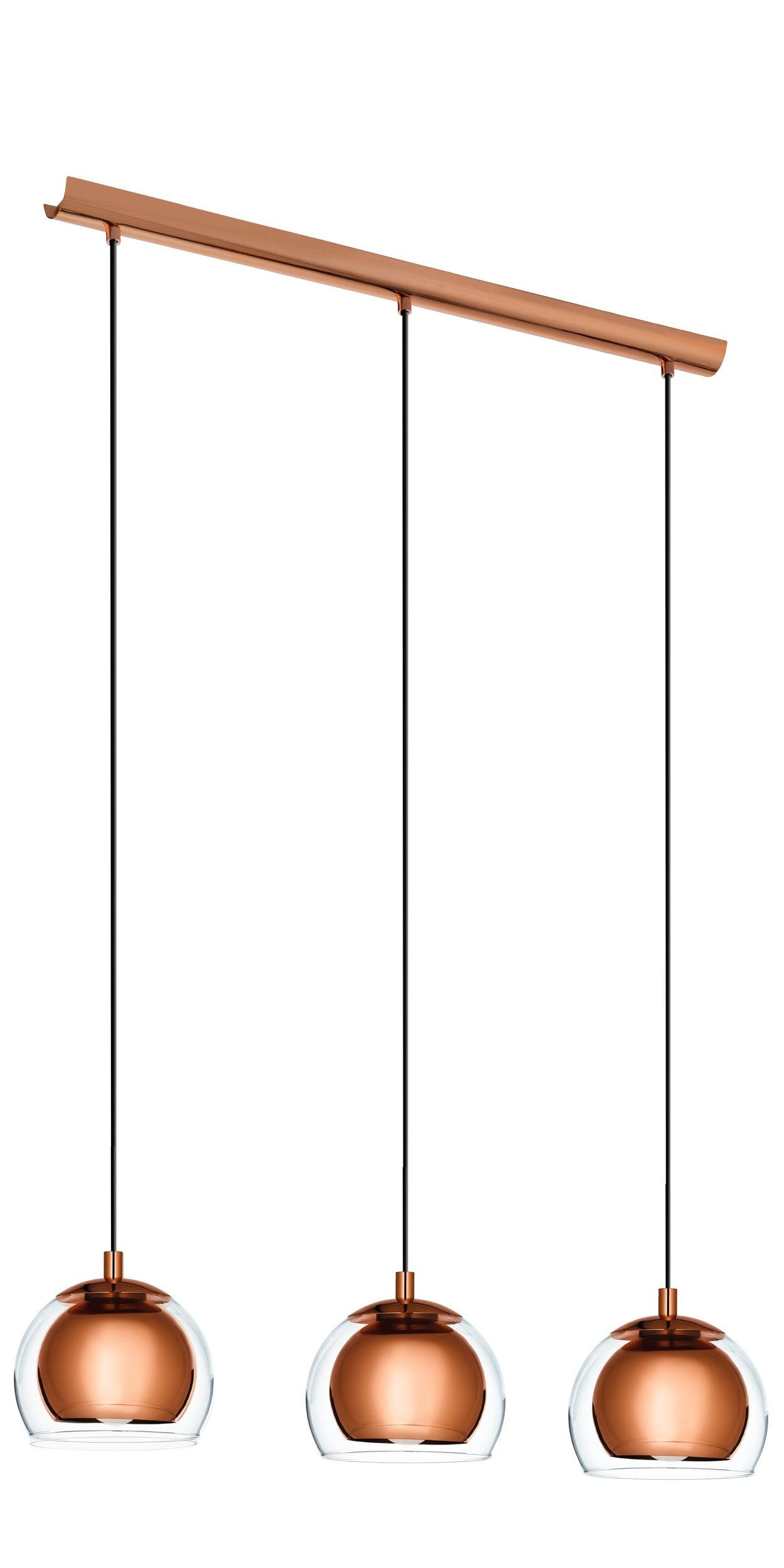 Eglo Rocamar langbordspendel i kobber/klar E27 L780 mm