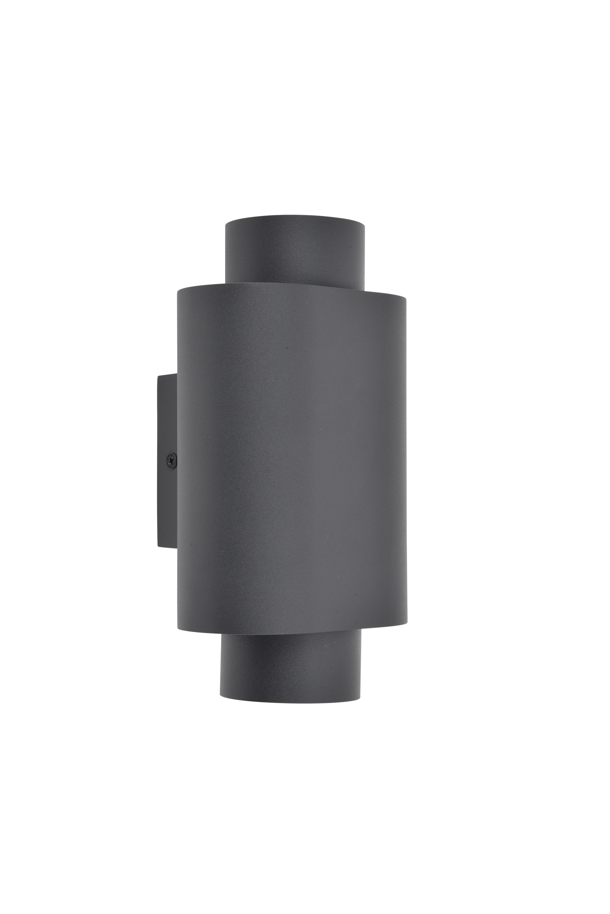 Lutec Cypres væglampe up/down i mørkegrå/klar 2 x GU10 IP44