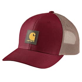 Carhartt Twill Mesh-Back Logo Patch cap/kasket rød/malt