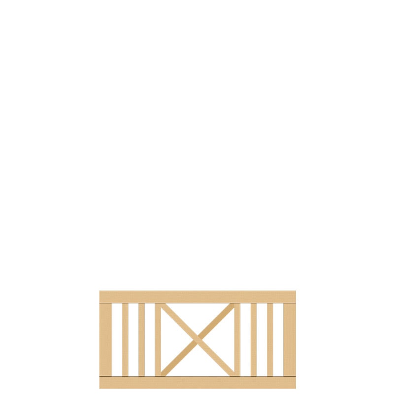 Plus Rom Facadeelement 150x75 cm 920514Trykimprægneret