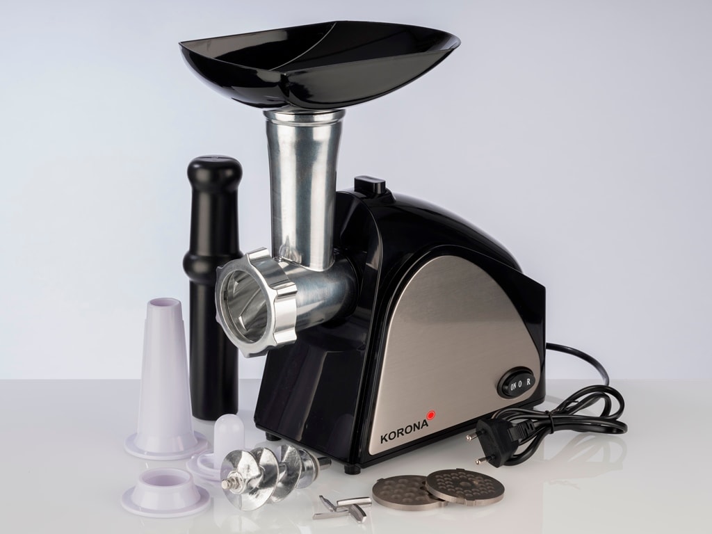 Korona 25200 kødhakker sort/stål 400W