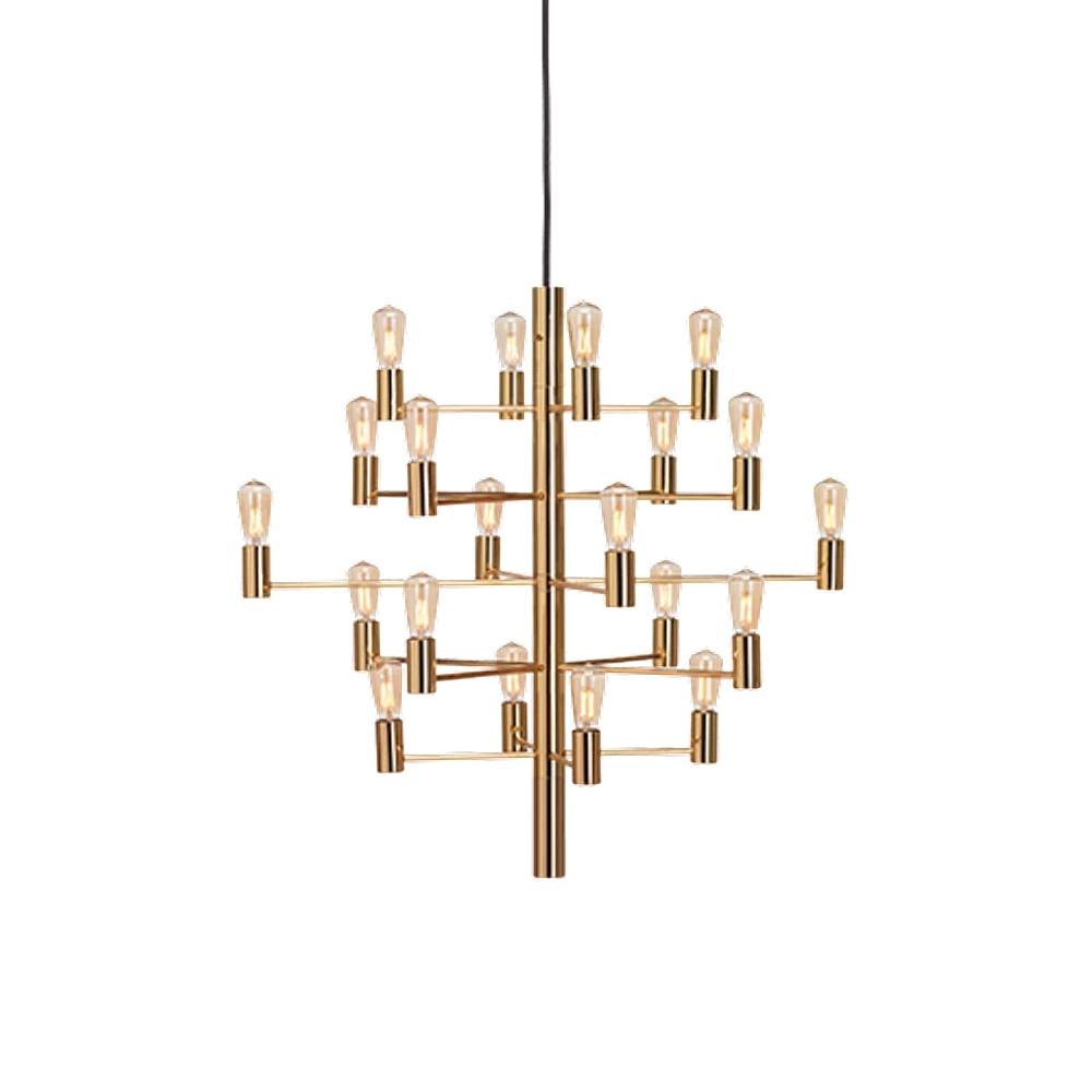 Herstal Manola 20 lysekrone i satin messing E14