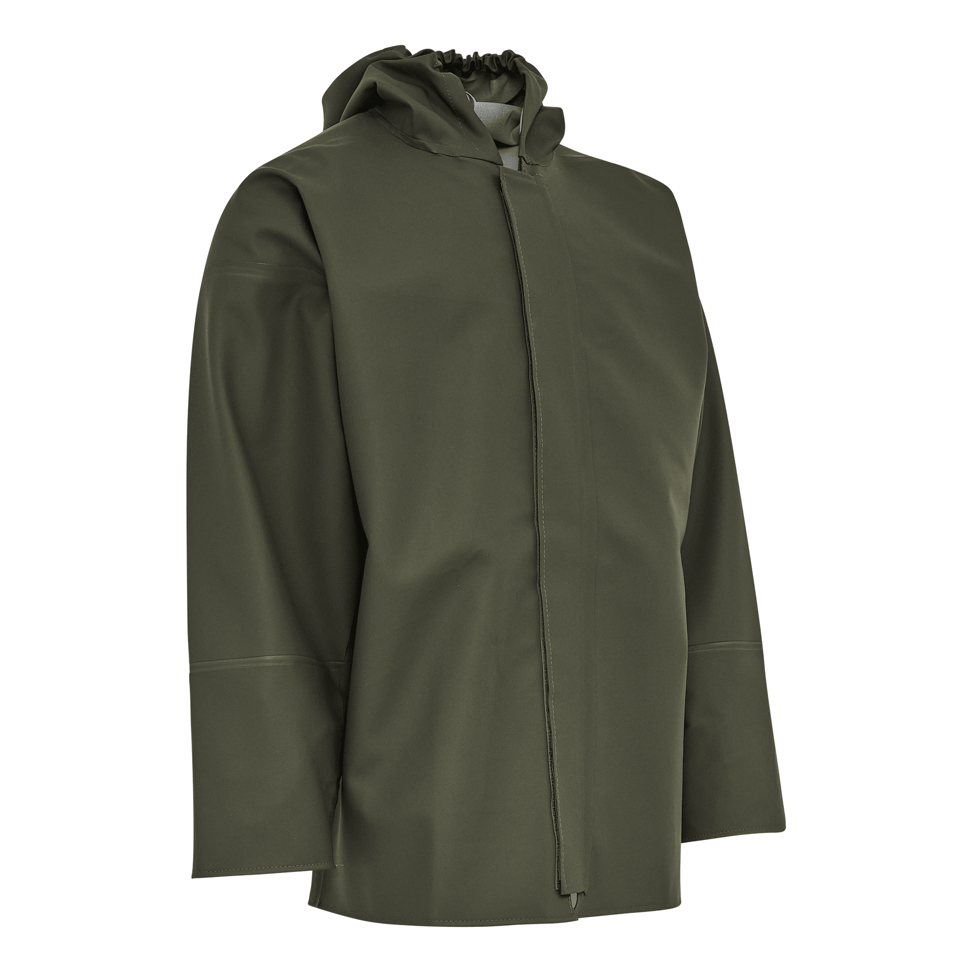 Elka PVC regnjakke - Oliven - 5XL